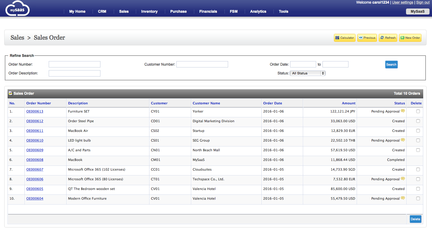 Sales Order